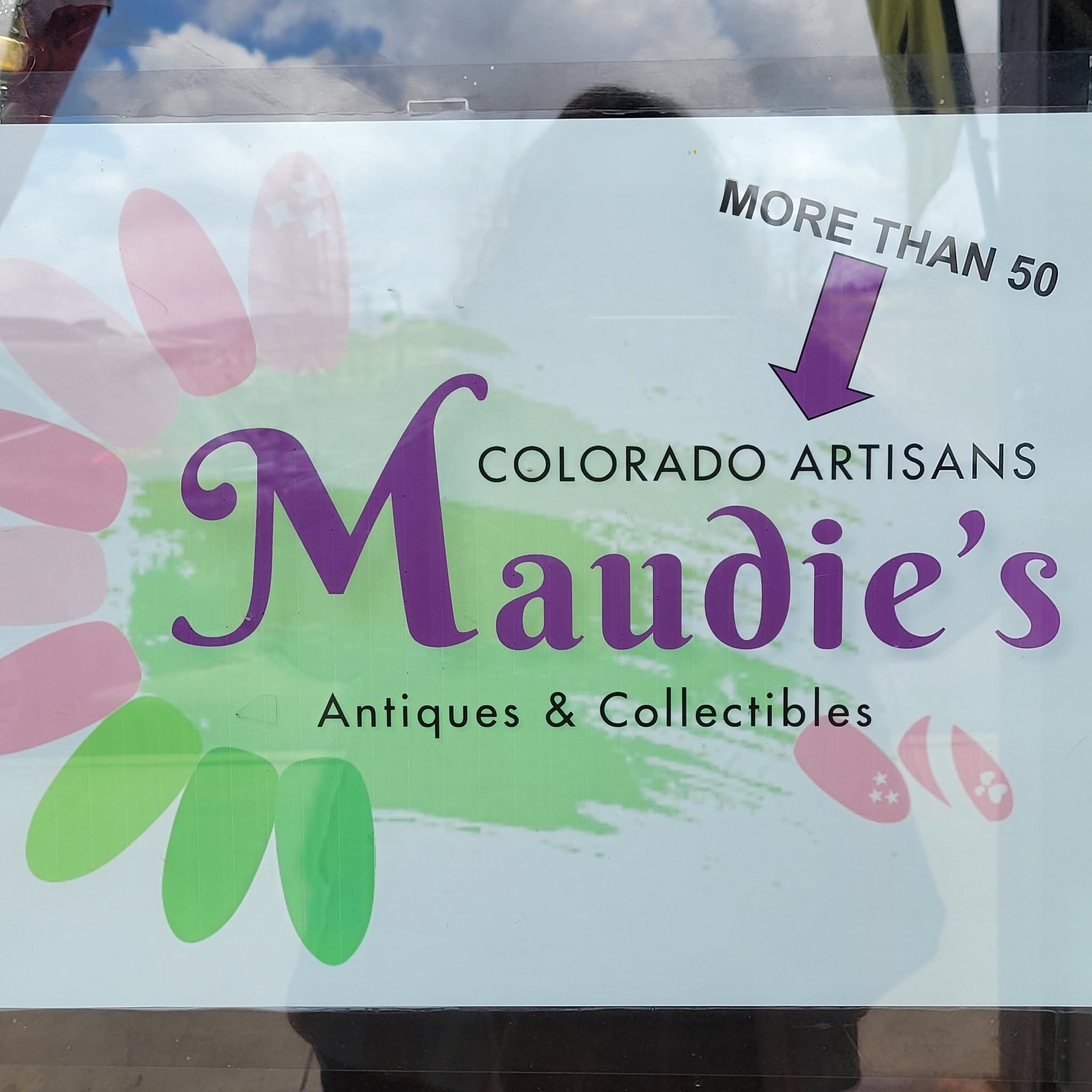 Maudie's Incredible Emporium – More than 50 Colorado Artisans, Antiques & Collectibles sign